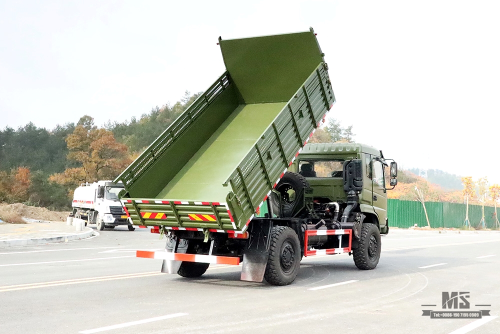 Dongfeng 4*4 Off Road Dump Truck_Dongfeng 210hp 4×4 Off-road Flathead Row Half Truck_Export ລົດພິເສດ
