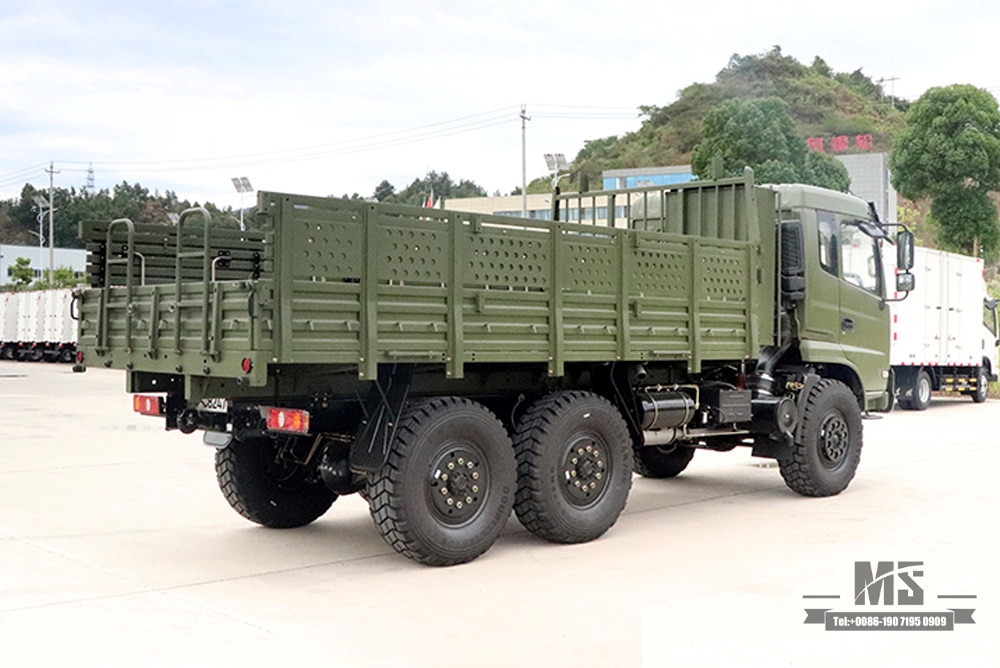 190hp ຂັບລົດຫົກລໍ້ Dongfeng Off Road Truck _ 6×6 Dongfeng Flat Head 1 and a half Row Cargo Truck Vehicle AWD 6*6 Export Special Vehicle