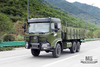 210hp Dongfeng Six wheel Drive Truck for Sale_6*6 Army Green Flathead Head Transport Truck With Bumper Coversion Manufacturer_Dongfeng 6WD Export Special Vehicle