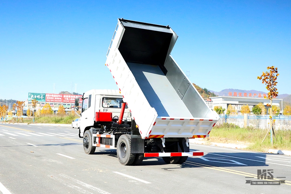 Dongfeng 4×2 Dump Truck_ 210hp 10T Flathead Head Row Half Mining Site Truck for Sale_4*2 ລົດພິເສດສົ່ງອອກ