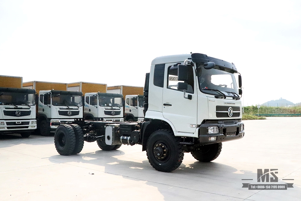 260hp Dongfeng Four Wheel Drive Cargo Truck Chassis_4*4 One And a Half Cab Off-road Truck Chassis_Dongfeng Truck Export Special Purpose Vehicle Chassis