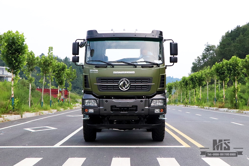 Dongfeng 6×6 Off Road Chassis_Six wheel Drive Dongfeng Flat Head 1 and a half Row Chassis Cargo Truck Chassis AWD 6*6 Export Special Vehicle