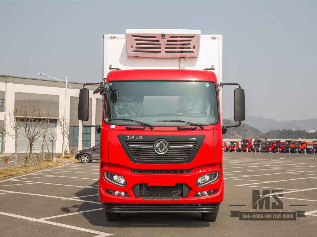 Dongfeng Tianjin KR F-class ລົດຕູ້ເຢັນ | ລົດຂົນສົ່ງ frozen ສົດ | ລົດບັນທຸກຕ່ອງໂສ້ເຢັນ | ລົດຂົນສົ່ງອາຫານທະເລ