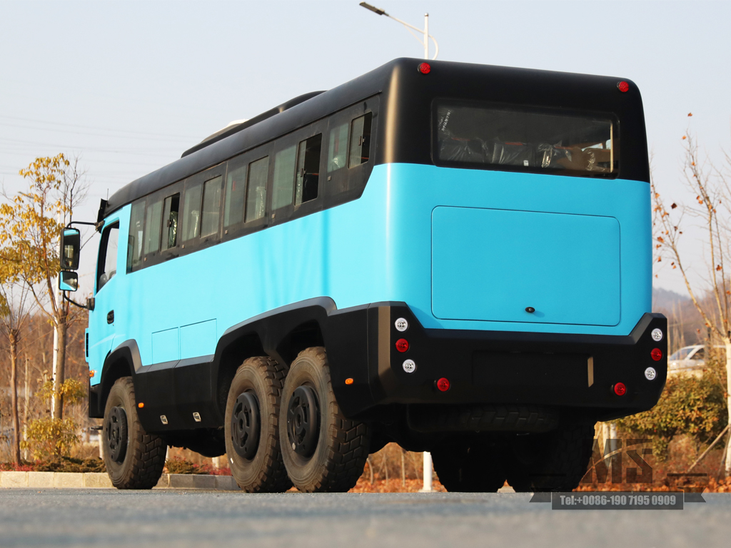 Dongfeng AWD 25 Seater Bus Dongfeng | 6x6 mountainBus ລົດເມ Off-road ໃນເຂດບໍ່ແຮ່ | ລົດເມຈີນ