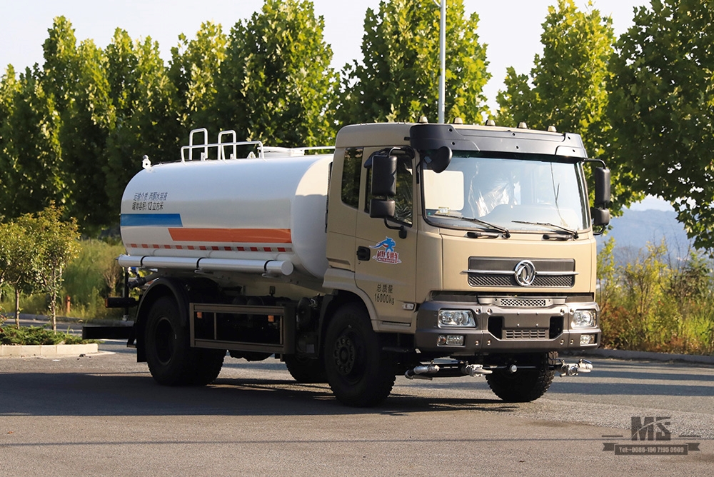 4*2 Dongfeng 12m³ Sprinkler Truck _Dongfeng 210 HP Flat Head Sprinkler Truck_Dongfeng Greening Water Tanker Truck Truck Commercial _Export ລົດບັນທຸກພິເສດ