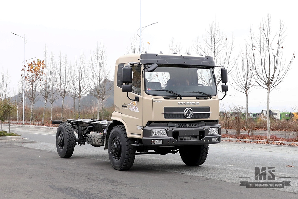 Dongfeng ຂັບລົດສີ່ລໍ້ Camel Grey Cargo Truck Chassis_4*4 Off-road Truck Chassis_Long-distance Truck Export Special Purpose Chassis