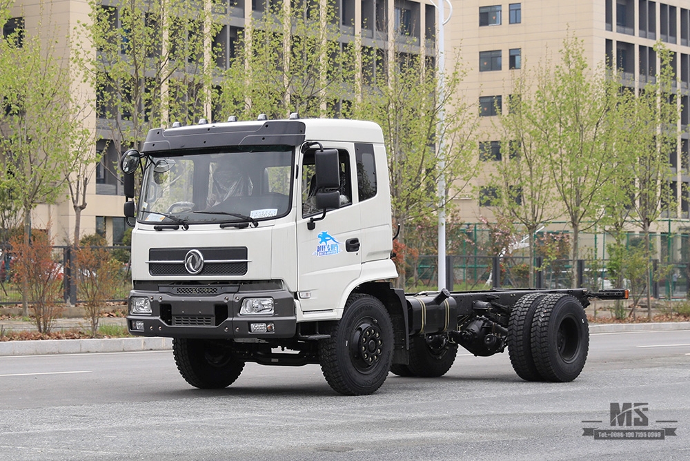 Dongfeng 4*2 Chassis ທີ່ມີຢາງສອງດ້ານຫລັງ_190HP ຫນຶ່ງແລະເຄິ່ງຫນຶ່ງເປັນ Row Flathead Chassis ປ່ຽນ Manufacturer_ສົ່ງອອກ Chassis ພິເສດ