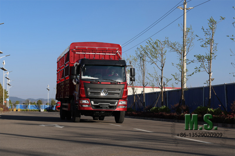 ລົດບັນທຸກ 18 ໂຕນ 4x2 Dongfeng ກັບຫາງໄຮໂດລິກ | ລົດບັນທຸກສະເຕກຂອງຈີນທີ່ມີການຍົກຫາງໄຮໂດຼລິກ
