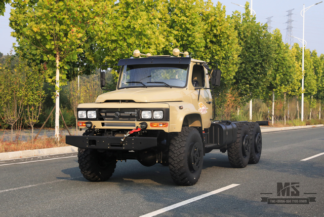 Dongfeng 6×6 EQ2100 Chassis_6*6 190hp ລົດບັນທຸກຫົວຊີ້ 6 wheel Drive Chassis for Sale_Export Special Vehicle Chassis