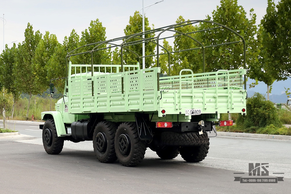 Dongfeng Six Wheel Drive EQ2100 Off Road Truck_190hp Dongfeng 6×6 3.5T Three Axle Single Row Pointed Truck with Tarpaulin Pole _Export ພາຫະນະຈຸດປະສົງພິເສດ 