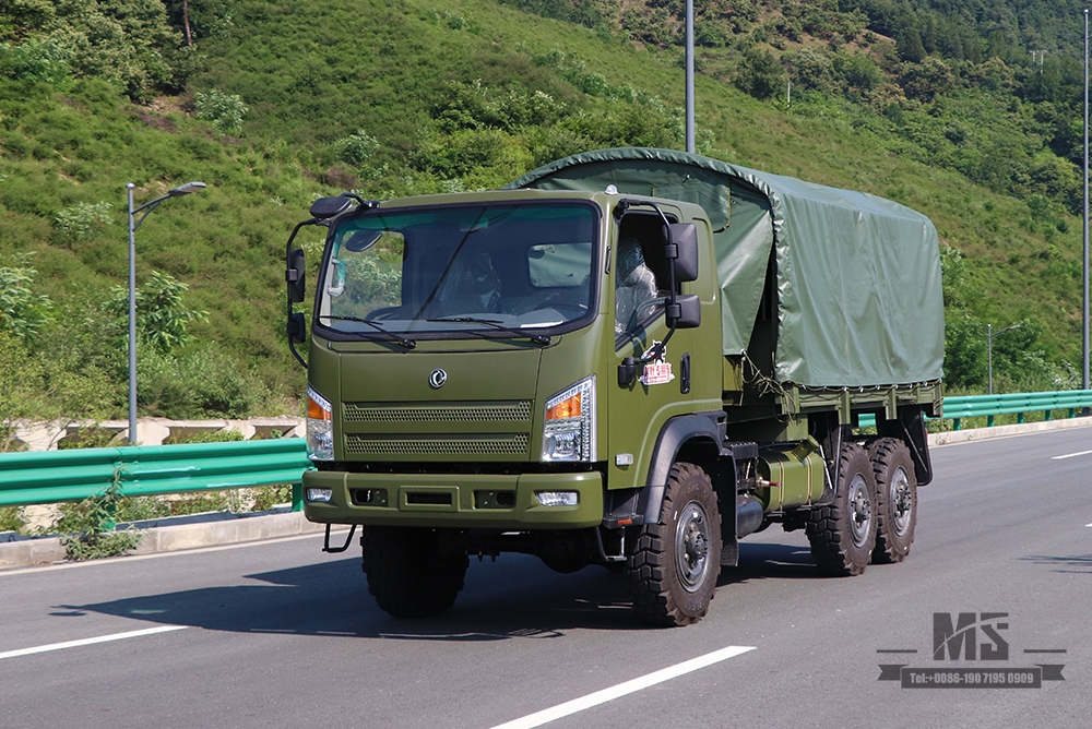 Flathead Dongfeng EQ240 6WD Off-road Truck_All-Wheel Drive EQ2082 Diesel Cargo Truck For Sale_Dongfeng 6x6 Civilian Off-road Truck for Sale_Export ຍານພາຫະນະພິເສດ