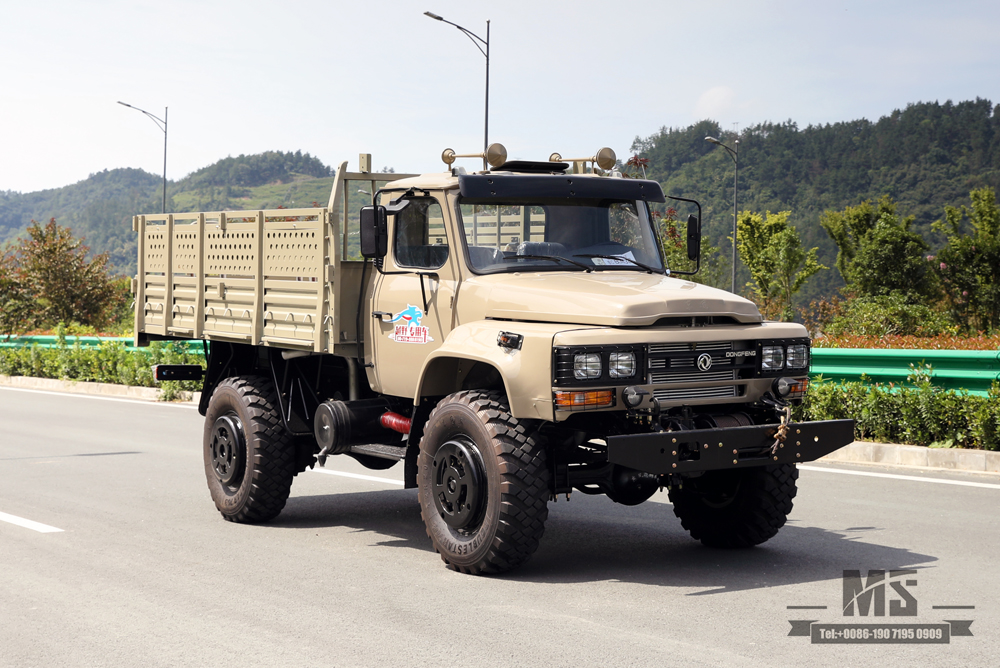 Dongfeng Four Wheel Drive Cargo Truck Long-head 2.5 Ton Off-road Truck_4*4 New Pointed Cab Truck_Long-distance Truck with Winch Export Special Purpose Vehicle