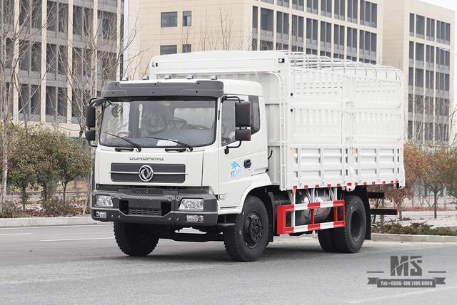 Dongfeng 4*2 Grate Transport Truck _Dongfeng 210 HP Flat Head Commercial Vehicle_Dongfeng Convertible Truck For Sale_Export ລົດບັນທຸກພິເສດ