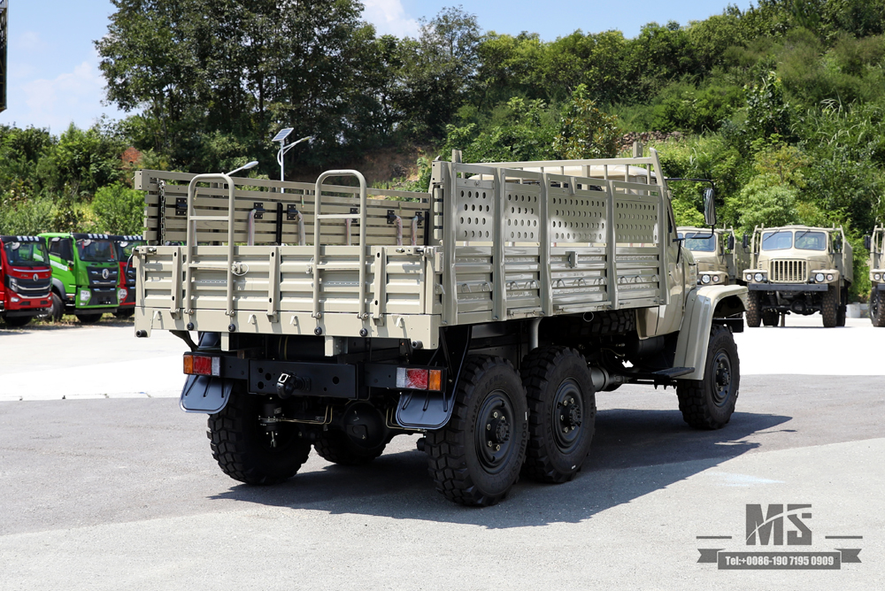 Camel Grey EQ2082 Truck_Dongfeng 170 hp ຂັບຫົກລໍ້ 240 Off-road Truck_Pointed Head Double Glass Transport Vehicle_6×6 25Y Export ລົດບັນທຸກພິເສດ