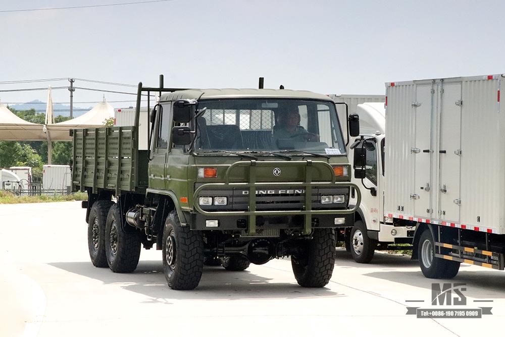 Dongfeng Six Wheel Drive EQ2102 Off Road Truck_6×6 Army Green 3.6T Double Row 153 Cab Cargo Truck For Sale_Export ຍານພາຫະນະພິເສດ