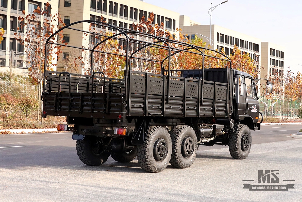 Dongfeng EQ2102 Off-road ສາມເພນ Truck_190 HP ຂັບລົດຫົກລໍ້ Black Cargo Vehicle_All-wheel drive EQ2102G ສົ່ງອອກຍານພາຫະນະຈຸດປະສົງພິເສດ