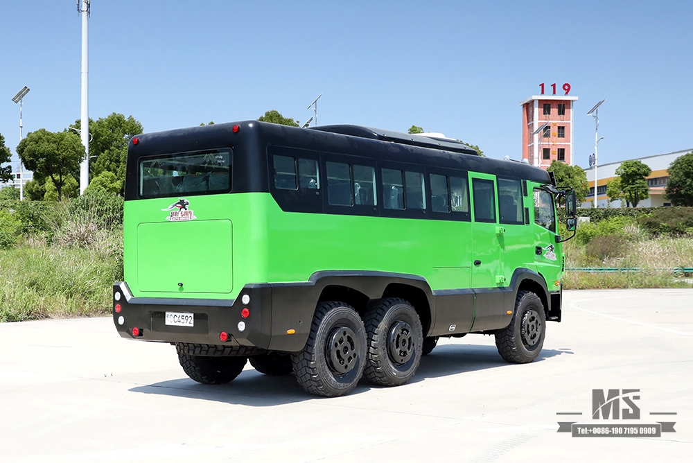 Dongfeng Six Wheel Drive Off-road Bus_6*6 All-dive 260hp County Bus 25-seat Bus_Modified Bus Export Special Vehicle