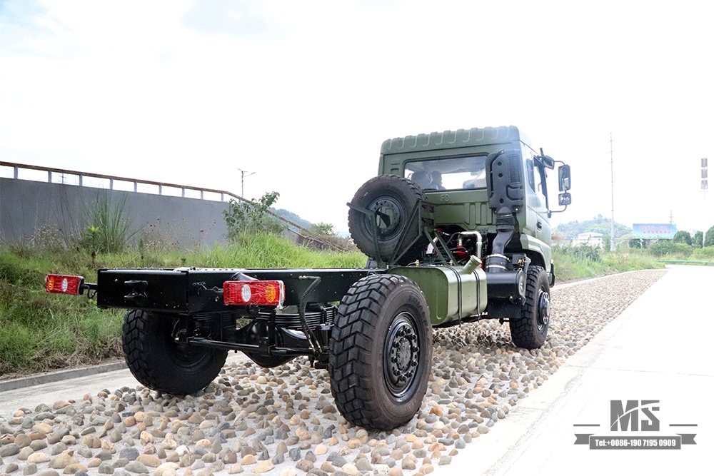 4*4 Dongfeng Off-road Truck Chassis_Four Wheel Drive One and a half Row Cab Cargo Truck Chassis_4WD Truck Export Special Purpose Vehicle Chassis