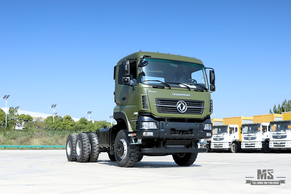 375hp Dongfeng 6*4 Off Road Truck Chassis_Dongfeng 6x4 Off-road Flathead Row Half Chassis_Export Special Vehicle Chassis