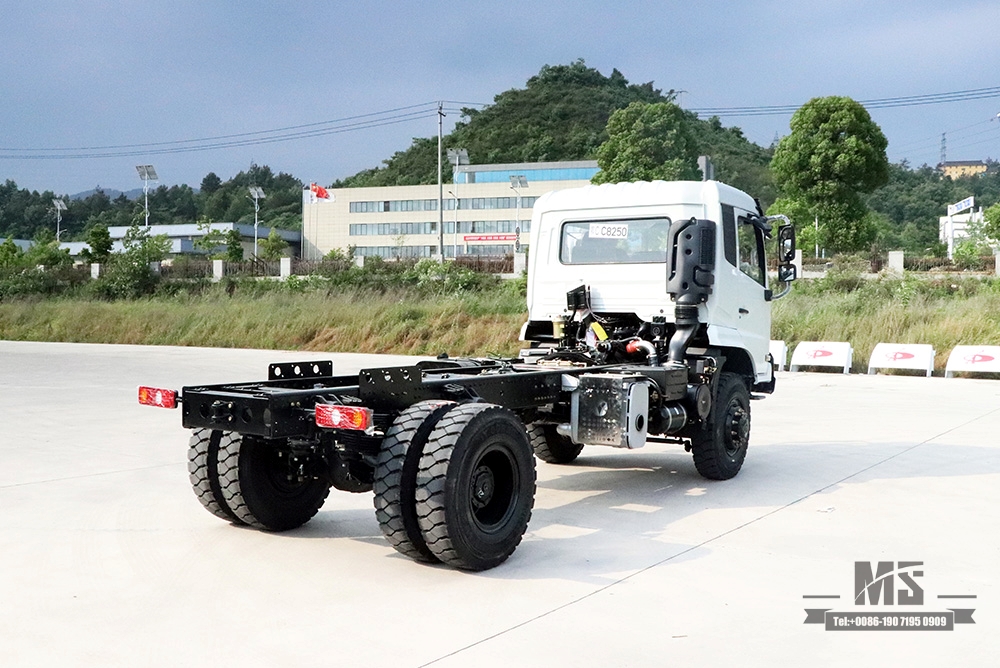 260hp Dongfeng Four Wheel Drive Cargo Truck Chassis_4*4 One And a Half Cab Off-road Truck Chassis_Dongfeng Truck Export Special Purpose Vehicle Chassis