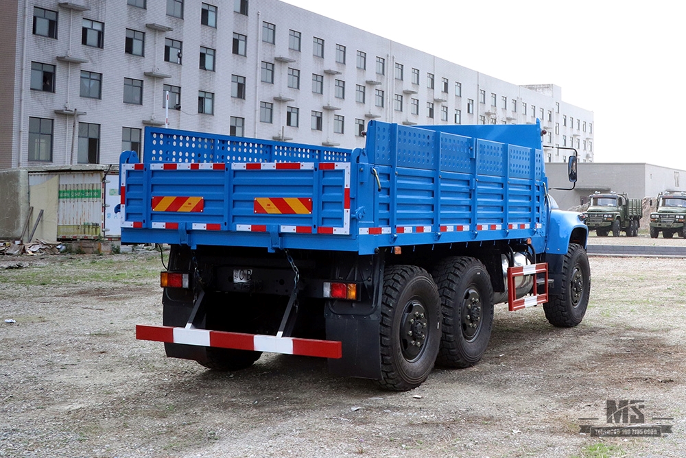 Dongfeng Six wheel Drive Off Road Dump Truck_EQ2100 6×6 210hp Pointed Head Single Row Transportation Truck_All-wheel-Drive Export ລົດບັນທຸກພິເສດ