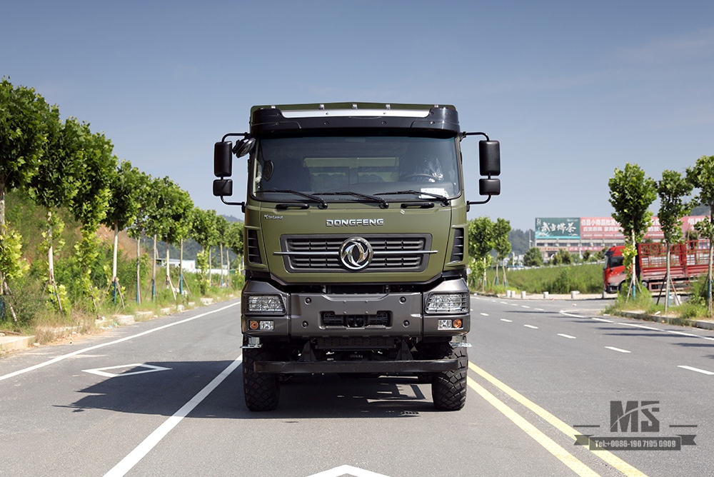 340 hp Dongfeng Six Wheel Drive Off-road Cargo Truck_6*6 15T High Container Heavy Duty Truck_6WD ລົດບັນທຸກຂົນສົ່ງພິເສດສໍາລັບການສົ່ງອອກ