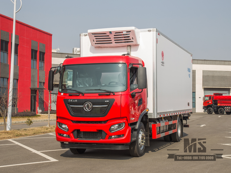 Dongfeng Tianjin KR F-class ລົດຕູ້ເຢັນ | ລົດຂົນສົ່ງ frozen ສົດ | ລົດບັນທຸກຕ່ອງໂສ້ເຢັນ | ລົດຂົນສົ່ງອາຫານທະເລ