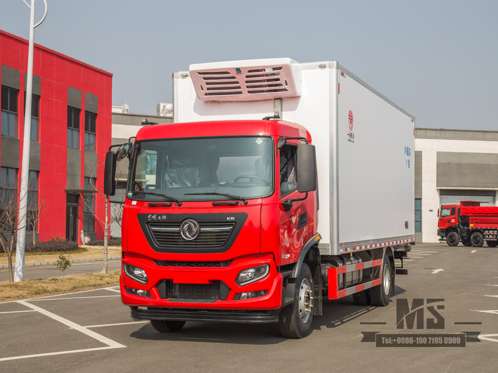 Dongfeng Tianjin KR F-class ລົດຕູ້ເຢັນ | ລົດຂົນສົ່ງ frozen ສົດ | ລົດບັນທຸກຕ່ອງໂສ້ເຢັນ | ລົດຂົນສົ່ງອາຫານທະເລ