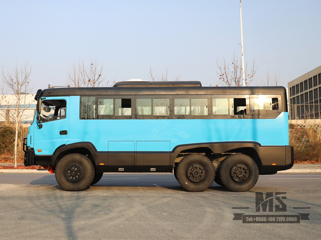 Dongfeng AWD 25 Seater Bus Dongfeng | 6x6 mountainBus ລົດເມ Off-road ໃນເຂດບໍ່ແຮ່ | ລົດເມຈີນ