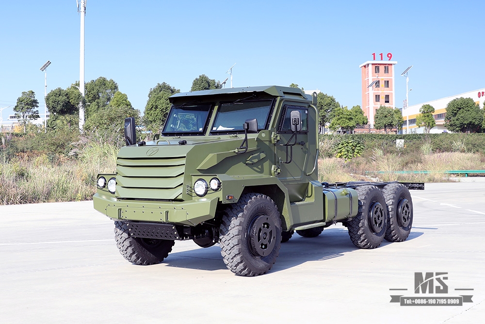 Dongfeng 210hp Six wheel Drive Chassis for Sale_6*6 Protective Long Head Truck Chassis Manufacturer_Dongfeng 6WD Export Special Vehicle