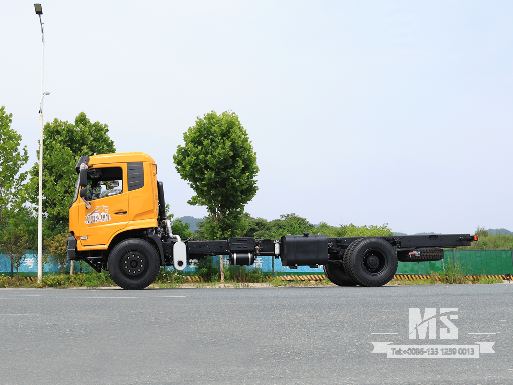 Dongfeng 4×4 Flathead Truck Chassis_4*4 260hp ລົດບັນທຸກຫົວຮາບພຽງສີ່ລໍ້ Chassis ສໍາລັບການຂາຍ_ ພິເສດລົດບັນທຸກ Chassis 