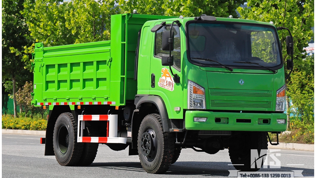 Dongfeng 4WD Flat-Cab Off-Road Dump Truck ເປີດຕົວດ້ວຍທາງເລືອກຫຼາຍສີສຳລັບຕະຫຼາດຕ່າງປະເທດ