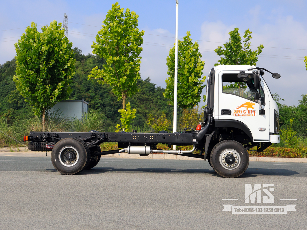Dongfeng 4×4 Flat-head Chassis_4*4 150HP Conventional Truck Chassis Four Wheel Drive for Sale_ ພິເສດ Export Chassis 