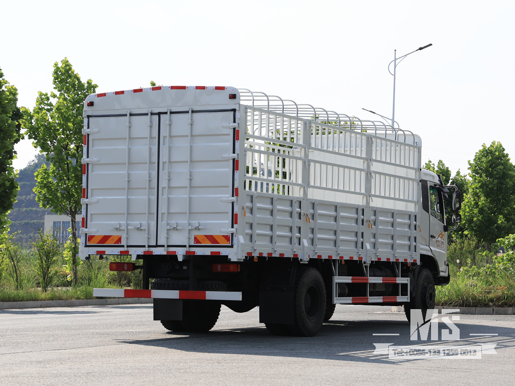 Dongfeng 21 Ton Flat Semi Cab Box-Type Transport CaogoTruck (210 HP) | ລົດບັນທຸກສົ່ງອອກພິເສດ 