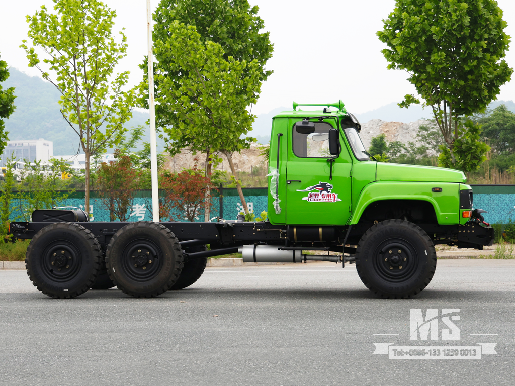 Dongfeng 6×6 EQ2082 Chassis_6*6 170hp ລົດບັນທຸກຫົວຊີ້ 6 ລໍ້ Chassis ສໍາລັບການຂາຍ_ ພິເສດລົດບັນທຸກ Chassis 