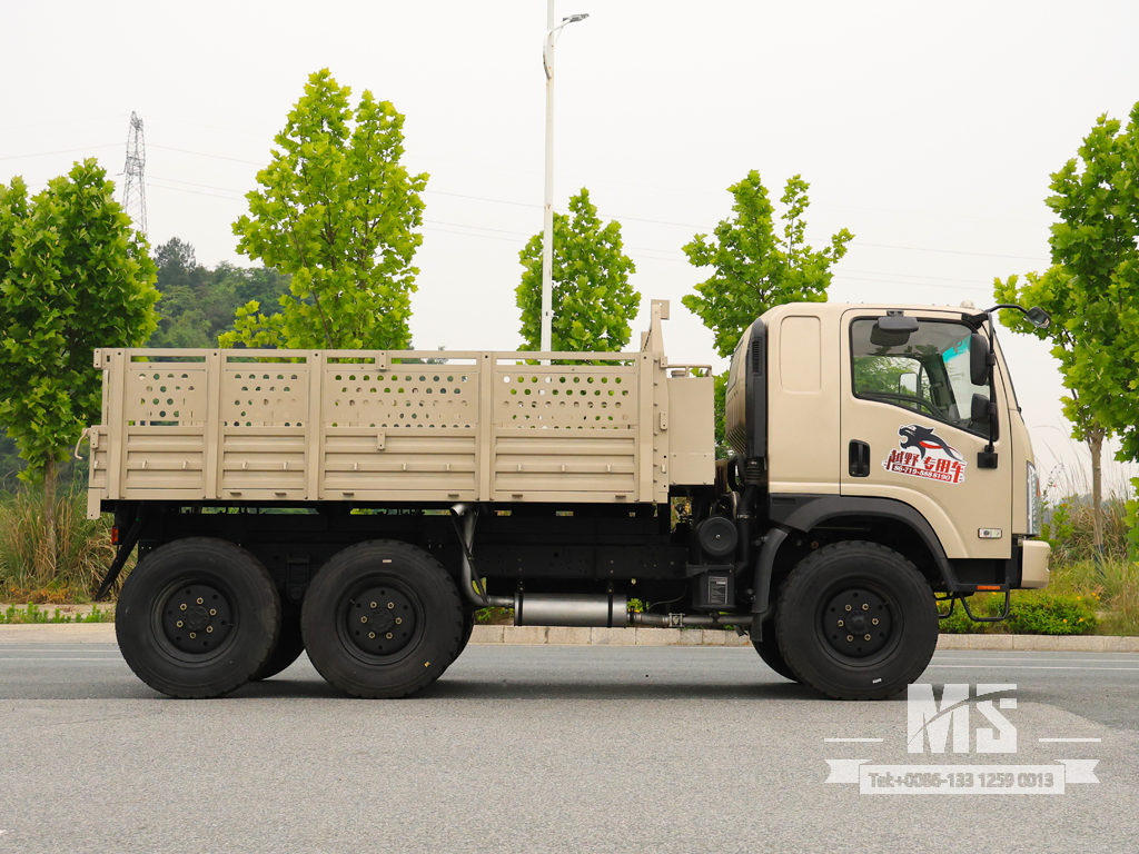 Dongfeng 6X6 Gray Flat-head EQ2082 170HP SingleRow Cab Trucks 6WD ລົດບັນທຸກ Off-road 