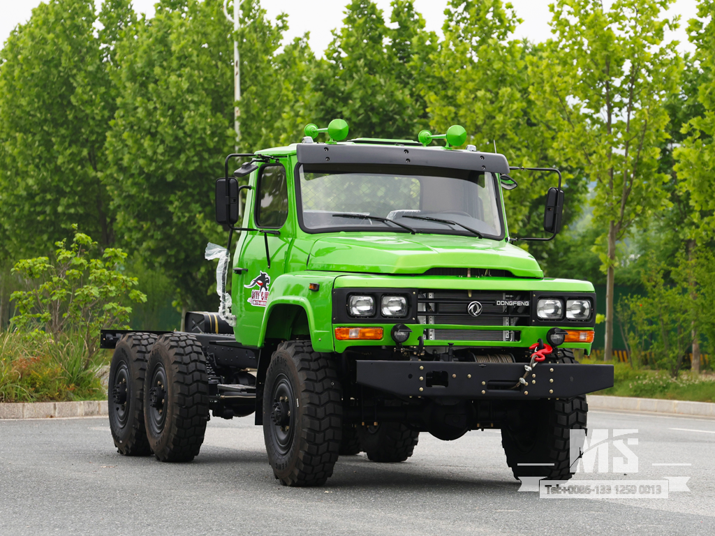 Dongfeng 6×6 EQ2082 Chassis_6*6 170hp ລົດບັນທຸກຫົວຊີ້ 6 ລໍ້ Chassis ສໍາລັບການຂາຍ_ ພິເສດລົດບັນທຸກ Chassis 