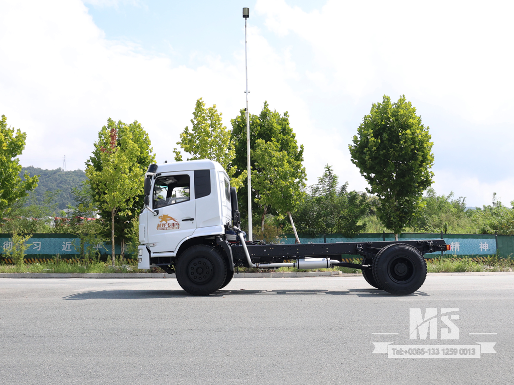 Dongfeng 4×2 Flathead Dump Chassis / ເຄື່ອງຈັກການສ້ອມແປງລົດພິເສດສໍາລັບການສົ່ງອອກ