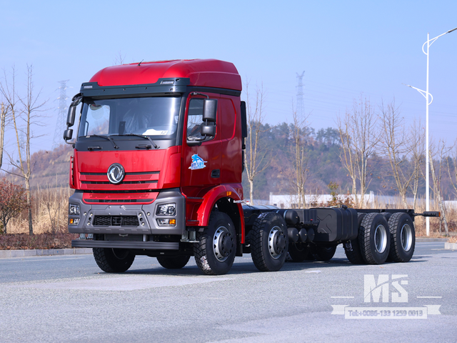 Dongfeng 8×4 Stake Body Truck Chassis_8*4 500HP ລົດບັນທຸກ Chassis for Sale_ ພິເສດ Export Chassis 