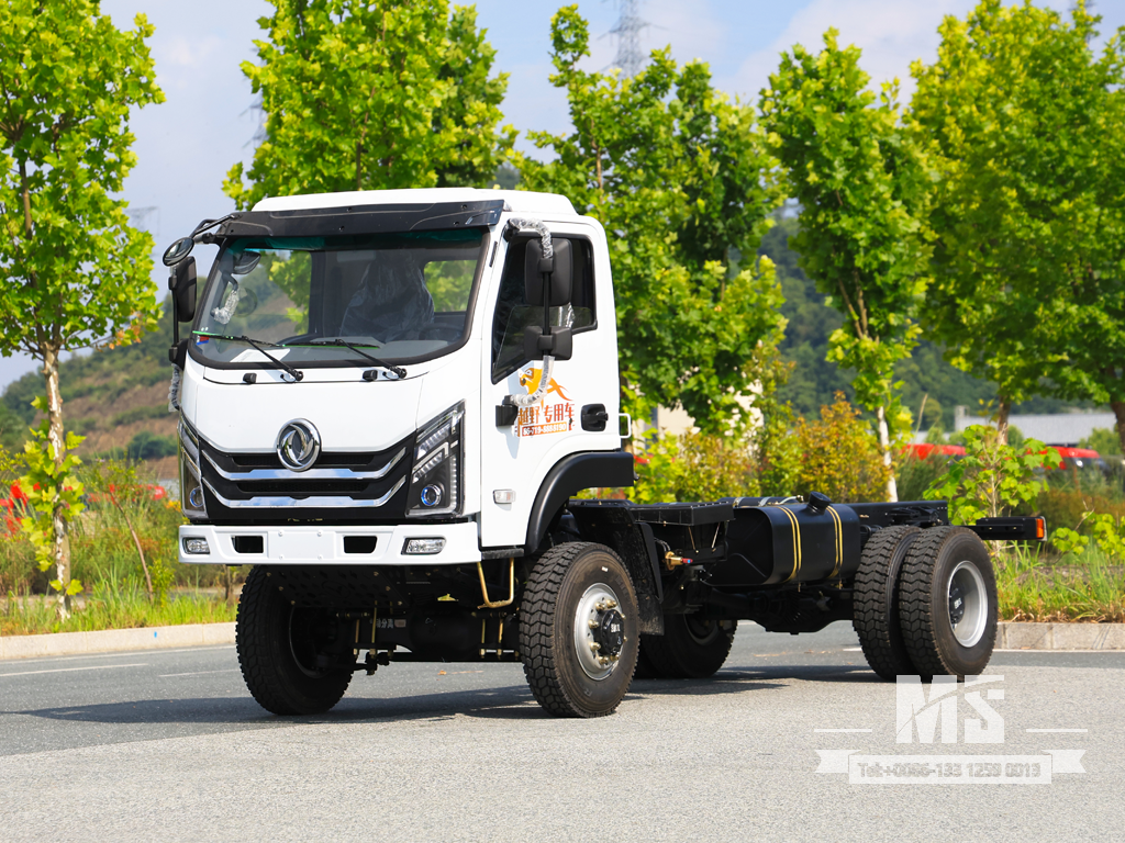 Dongfeng 4×4 Flat-head Chassis_4*4 150HP Conventional Truck Chassis Four Wheel Drive for Sale_ ພິເສດ Export Chassis 