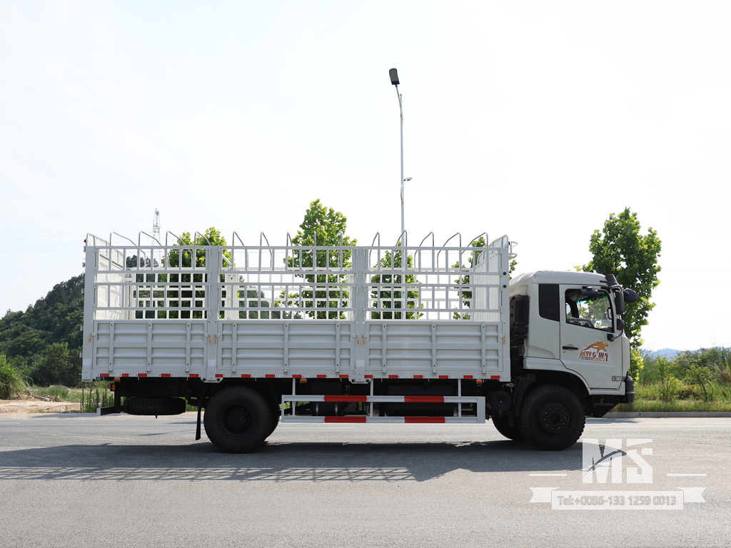Dongfeng 21 Ton Flat Semi Cab Box-Type Transport CaogoTruck (210 HP) | ລົດບັນທຸກສົ່ງອອກພິເສດ 