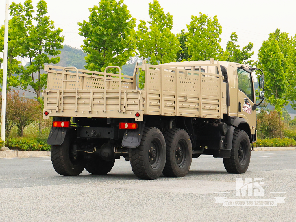 Dongfeng 6X6 Gray Flat-head EQ2082 170HP SingleRow Cab Trucks 6WD ລົດບັນທຸກ Off-road 