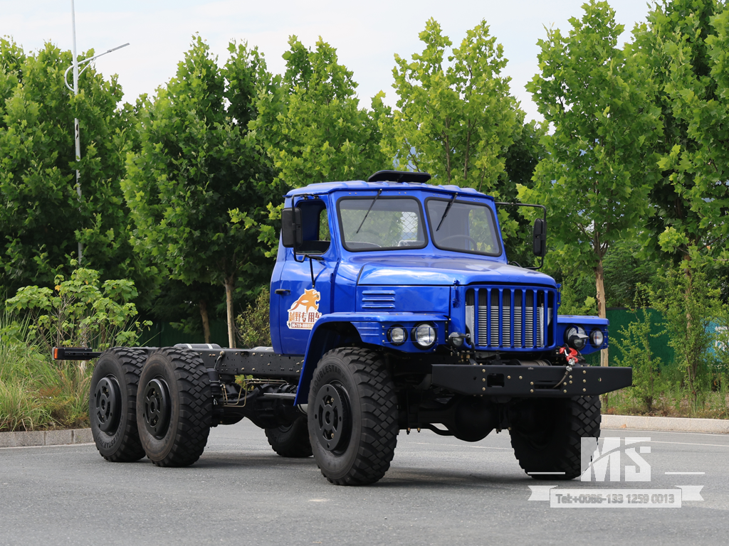Dongfeng 6×6 EQ2100 Chassis_6*6 190hp Conventional Truck Six Wheel Drive Chassis for Sale_ Special Export Chassis 