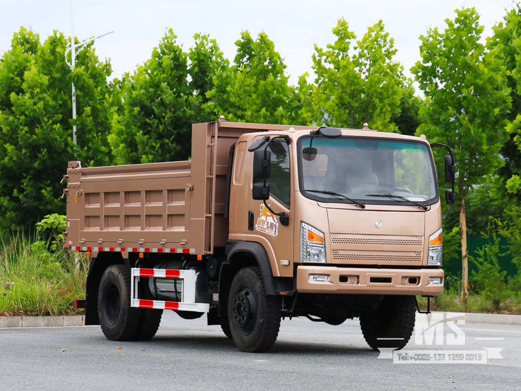Dongfeng 10 Ton Four-wheel-drive Flathead Dump Truck (170 HP) | ລົດບັນທຸກສົ່ງອອກພິເສດ 