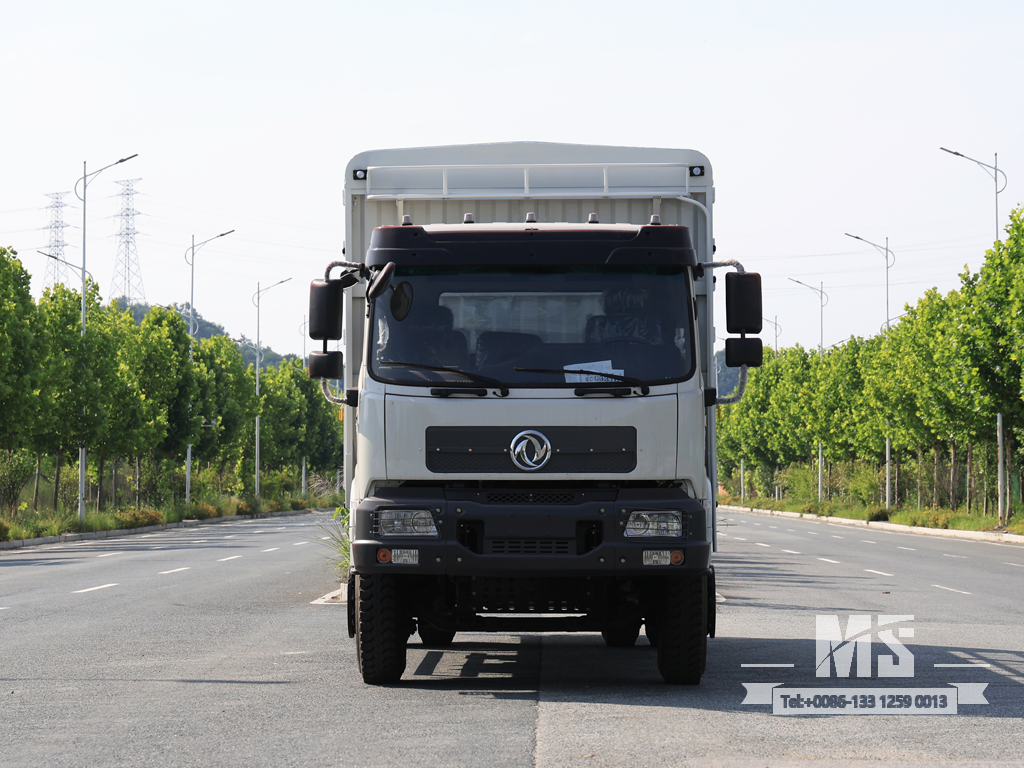 Dongfeng 21 Ton Flat Semi Cab Box-Type Transport CaogoTruck (210 HP) | ລົດບັນທຸກສົ່ງອອກພິເສດ 