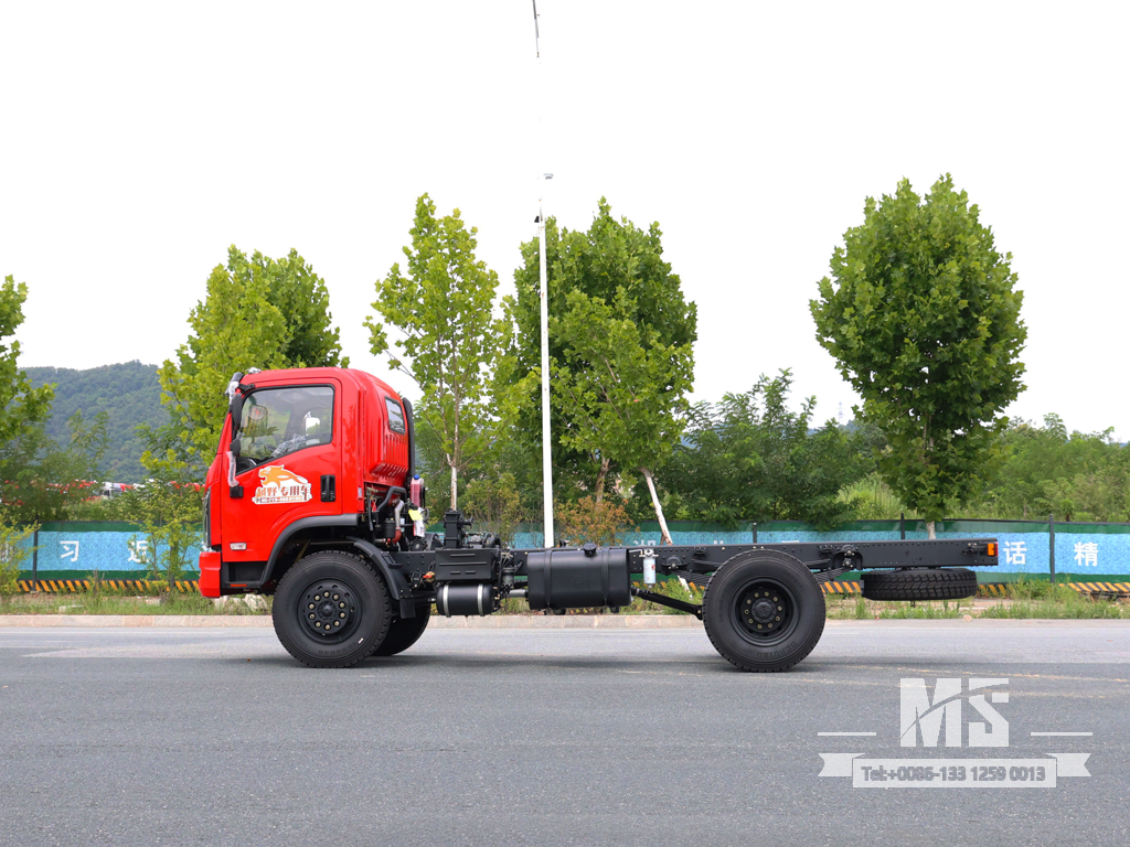Dongfeng 4×4 Flat-head Chassis_4*4 170HP Conventional Truck Truck Four Wheel Drive Chassis for Sale_ ພິເສດ Export Chassis 