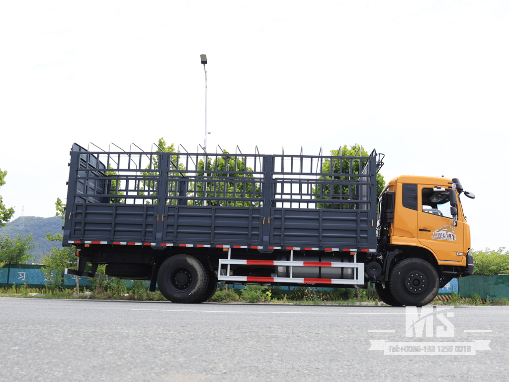 Dongfeng 19 Ton Flat Semi Cab Box-Type Transport Dump Truck (260 HP) | ລົດບັນທຸກສົ່ງອອກພິເສດ 