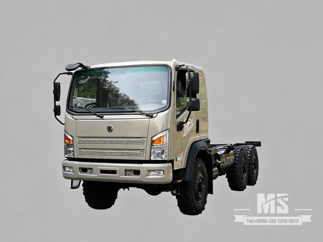 Dongfeng 6×6 EQ2082 Chassis_6*6 190hp Flat Head Truck Chassis six Wheel Drive for Sale_ ພິເສດລົດບັນທຸກ Chassis 