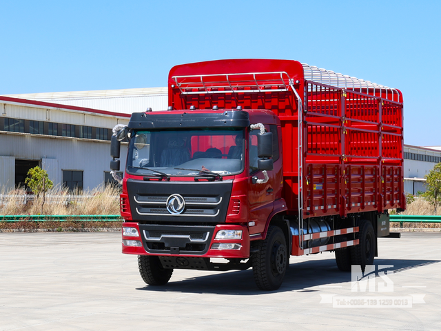 ລົດບັນທຸກ 18 ໂຕນ 4x2 Dongfeng ກັບ Tailgate Hydraulic | ລົດບັນທຸກສະເຕກຂອງຈີນມີຫາງໄຮໂດລິກຍົກ