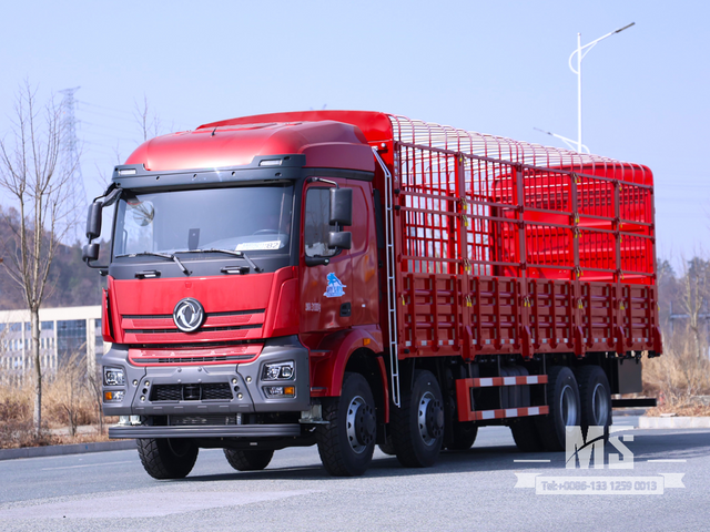 Dongfeng 31 Ton Flat-nose Extended Cab Stake Body Cargo Truck (500 HP) | ລົດບັນທຸກສົ່ງອອກພິເສດ 